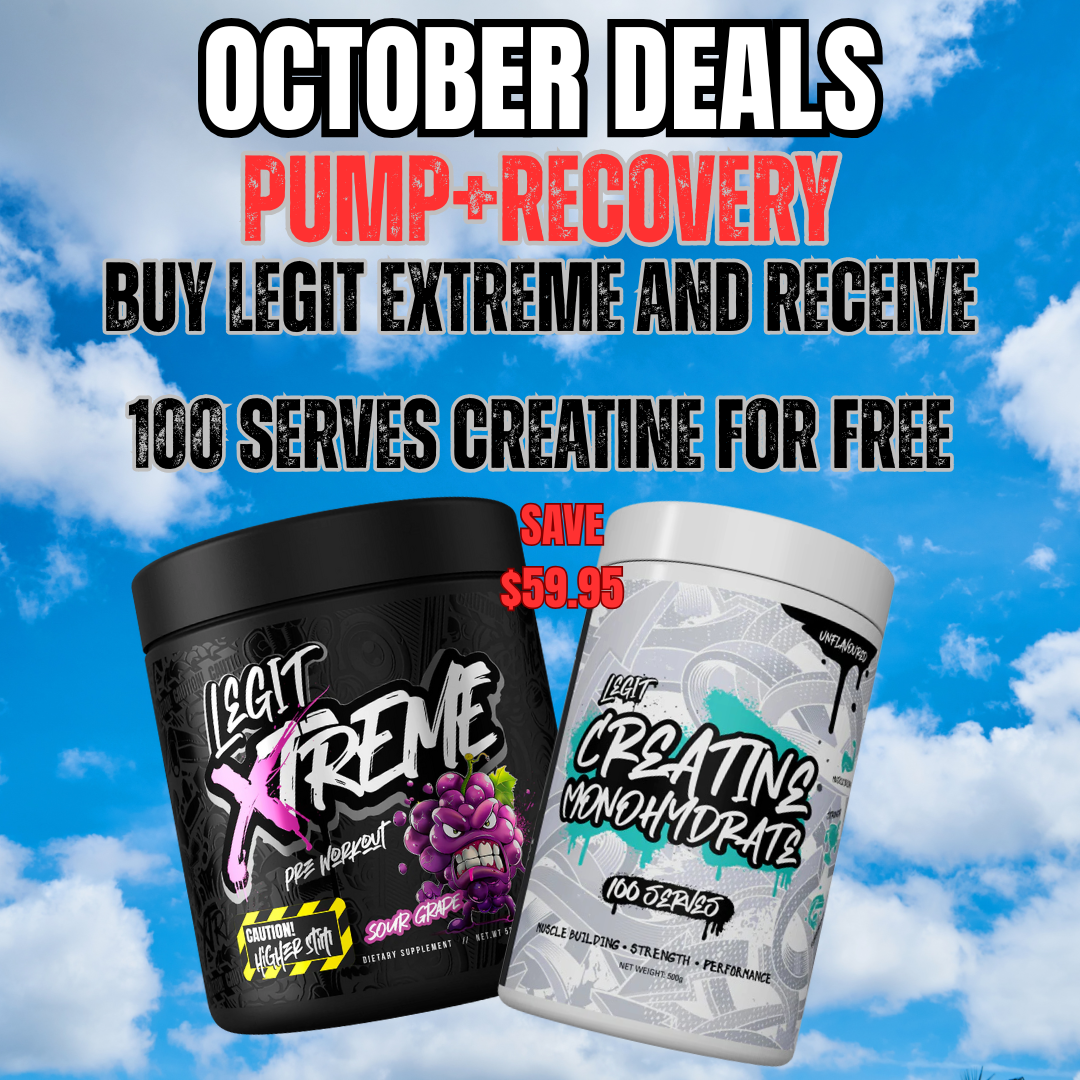 Xtreme Pre Workout & FREE 100 Serves Creatine | Legit Stack