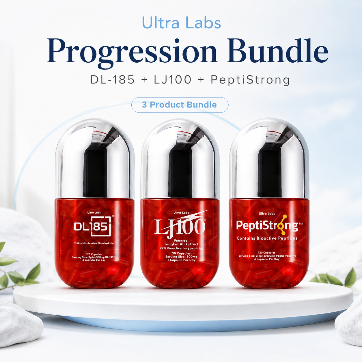 Ultra Labs Progression Bundle | DL-185 + PeptiStrong + LJ100