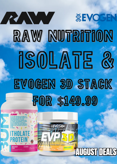 RAW Nutrition Isolate & EVOGEN 3D August Stack Deal
